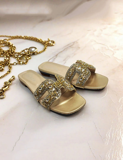 Golden Casual Slippers