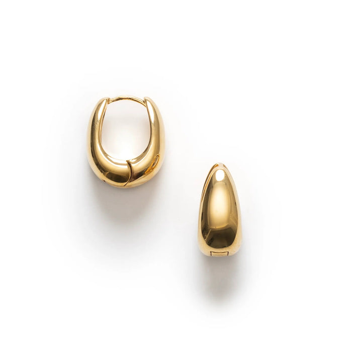 Golden Curve Hoops Petit, Gold