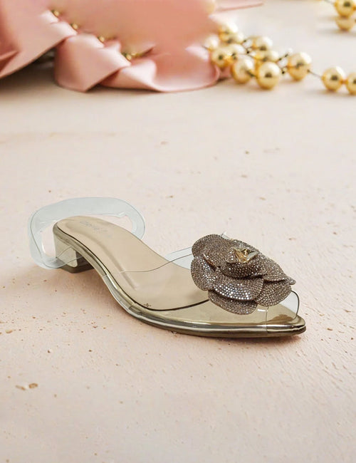 Golden Fancy Sandals