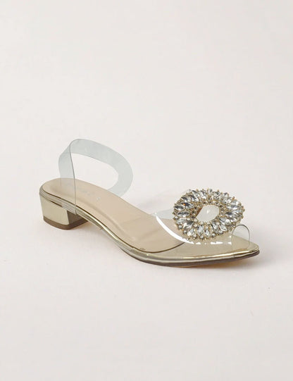 Golden Fancy Sandals