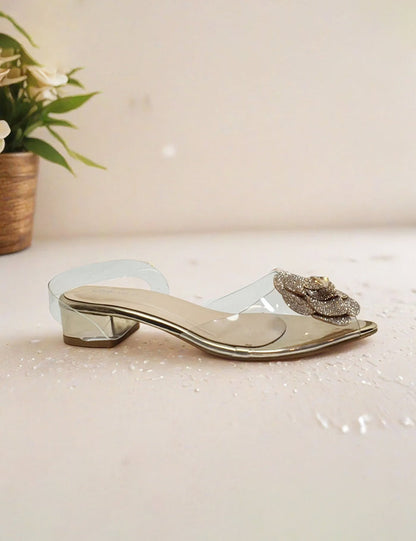 Golden Fancy Sandals