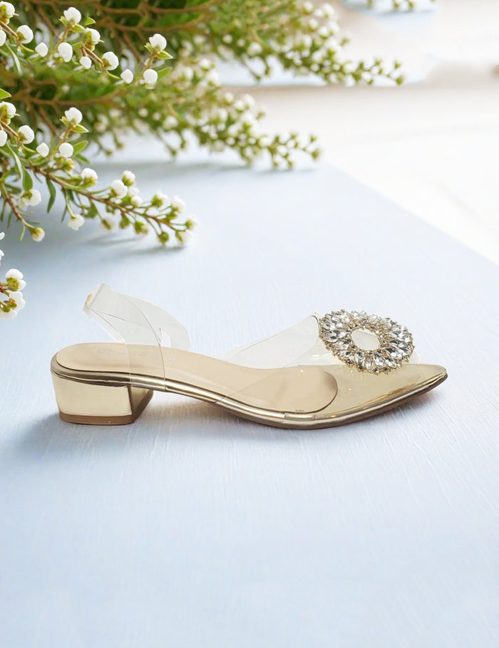 Golden Fancy Sandals