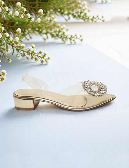 Golden Fancy Sandals