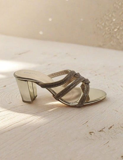 Golden Fancy Slippers
