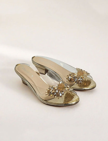 Golden Fancy Slippers