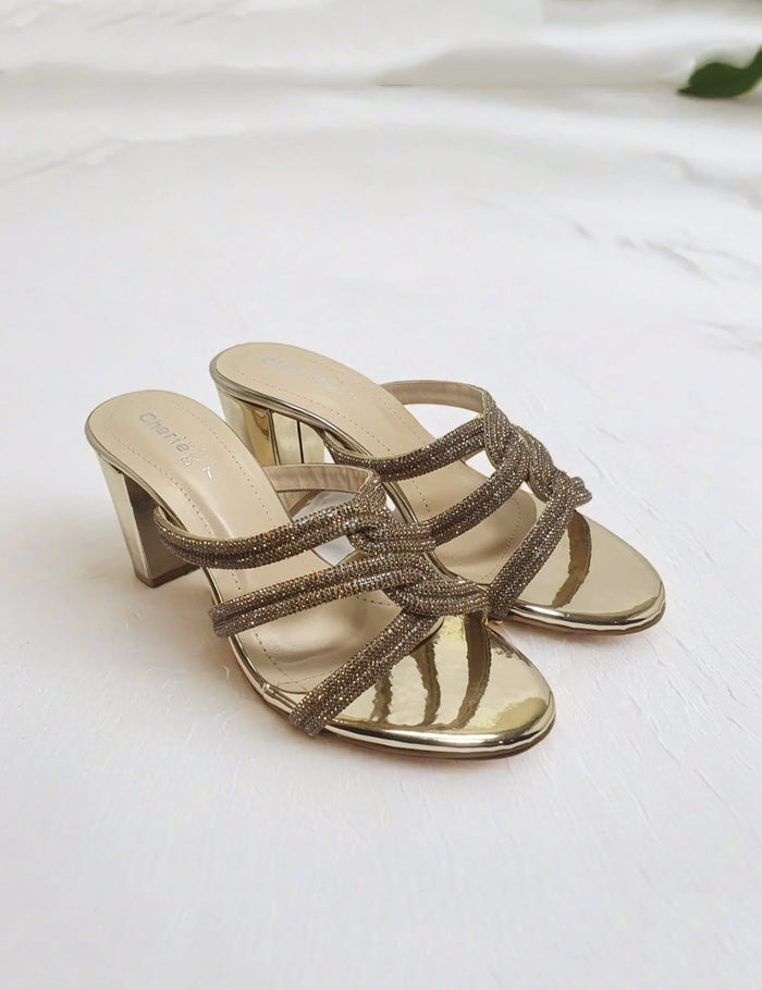 Golden Fancy Slippers