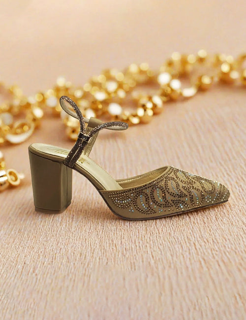 Golden Heel Sandal for women