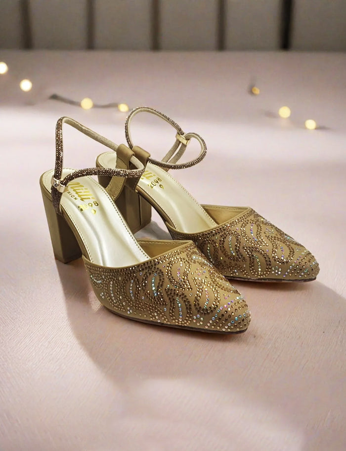 Golden Heel Sandal for women