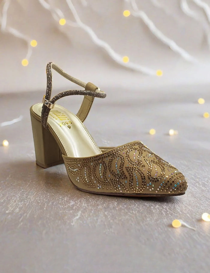 Golden Heel Sandal for women