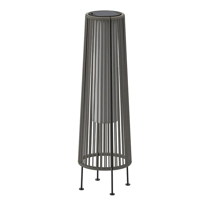 GRAND PATIO 2PCS GORDES Solar-powered Woven Wicker Floor Lamp.