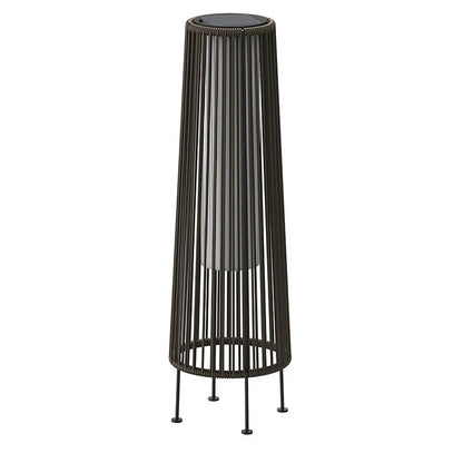 GRAND PATIO 2PCS GORDES Solar-powered Woven Wicker Floor Lamp.