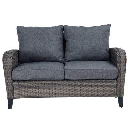 GRAND PATIO Defriest Wicker Outdoor Lounge Chair.