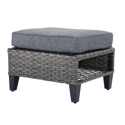 GRAND PATIO Defriest Wicker Outdoor Lounge Chair.