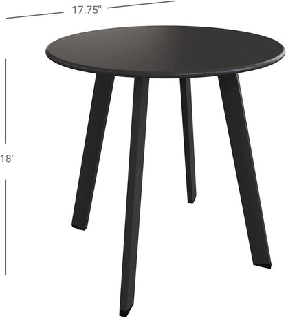 GRAND PATIO Round Steel Patio Coffee Table 2PC Weather Resistant Nesting Tables.