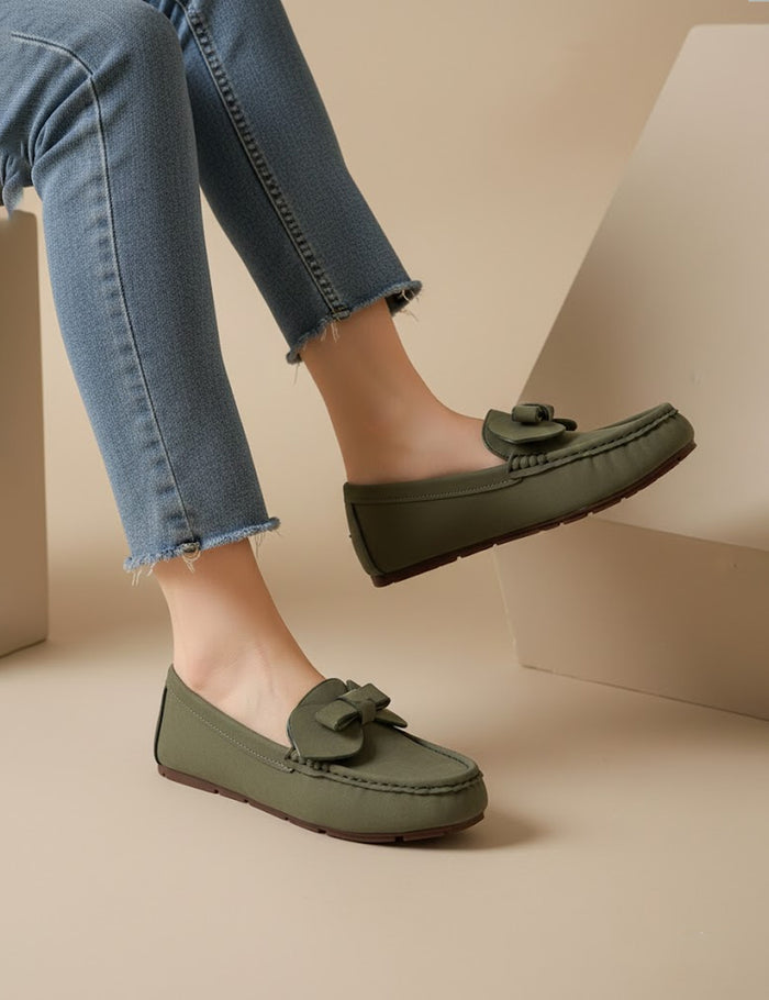 Green Winter Pumps