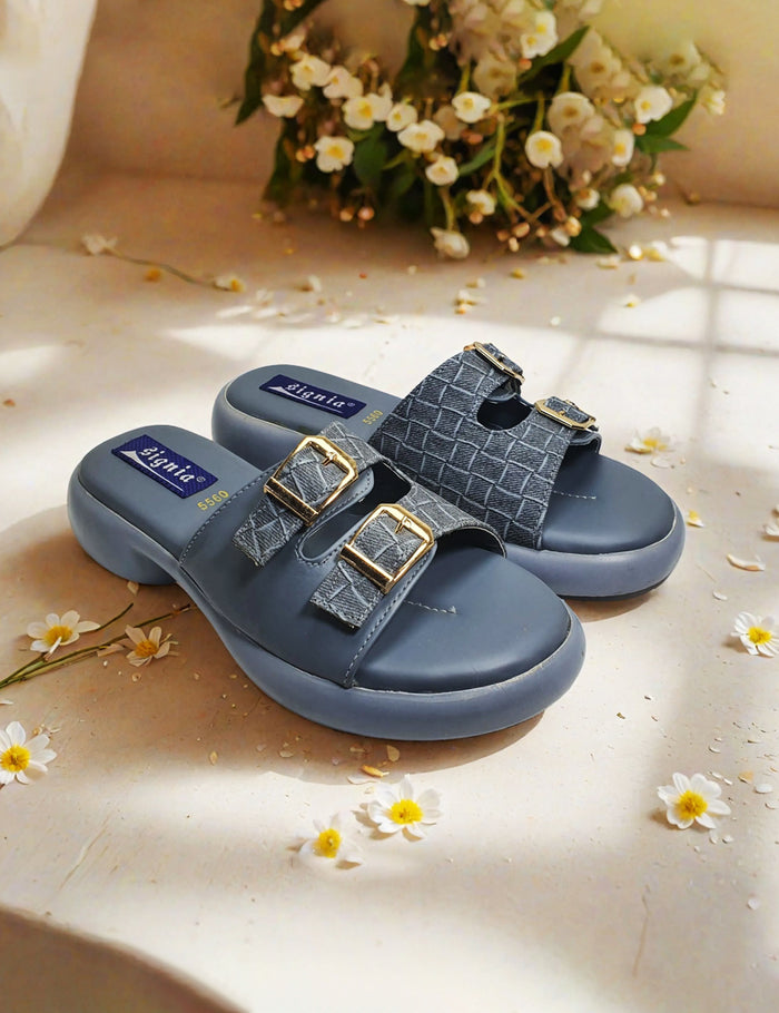 Grey Soft Slippers