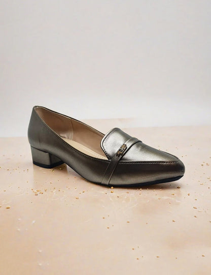 Grey Winter Pumps