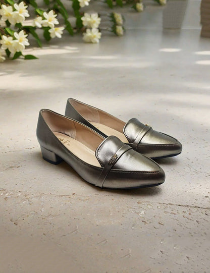 Grey Winter Pumps
