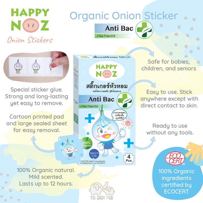 Happy Noz Kids Anti Bac Organic Onion Sticker