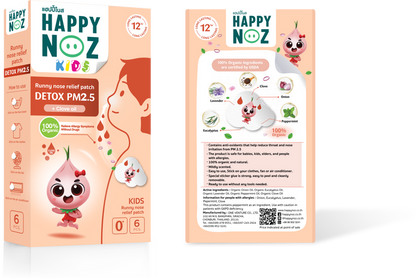 Happy Noz Kids Detox PM 2.5 Organic Onion Sticker