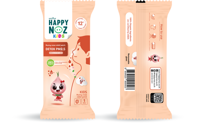 Happy Noz Kids Detox PM 2.5 Organic Onion Sticker