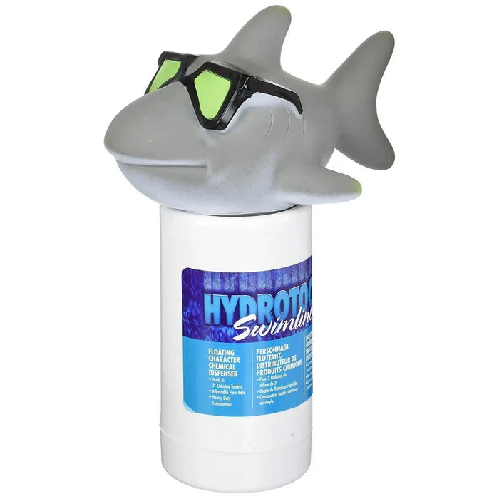 HydroTools Large Capacity Floating Cool Shark Pool Chemical Dispense - Great Backyard Place