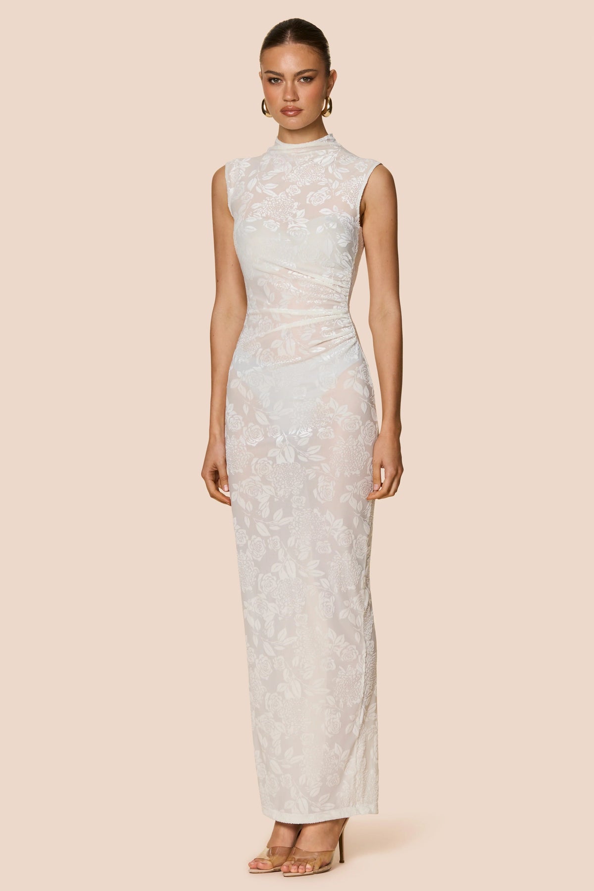 Nookie Devore Maxi Dress - White