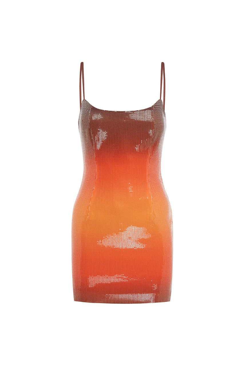 Deia Mini Dress - Blaze Ombre