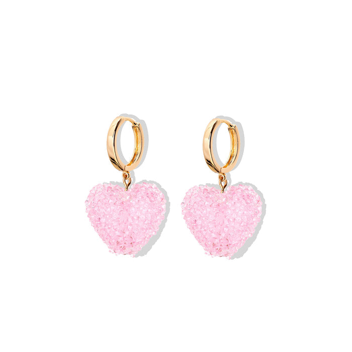 Jelly Heart Hoops, Baby Pink (G)