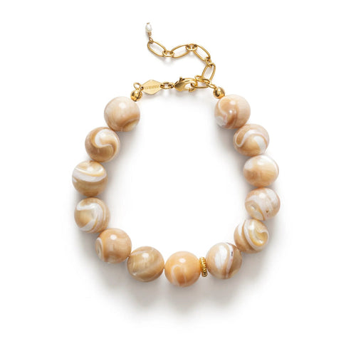 Jetset Gems Bracelet, Cream