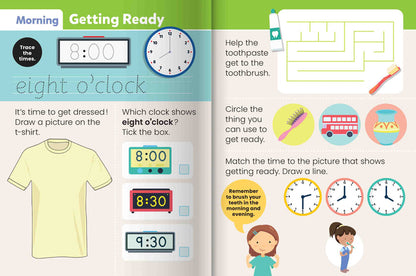 Junior Explorers Write and Wipe: Time Book