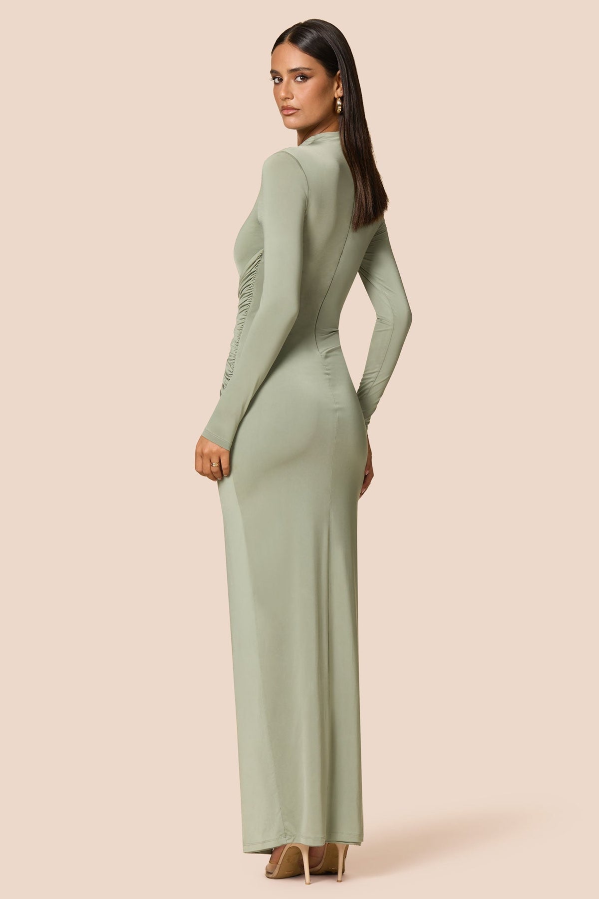Nookie Kaia Long Sleeve Maxi Dress -  Sage