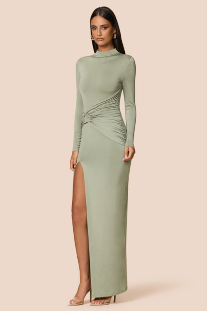 Nookie Kaia Long Sleeve Maxi Dress -  Sage