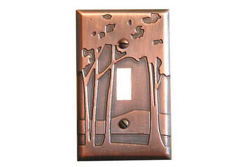 Landscape Single Toggle Copper Switchplate