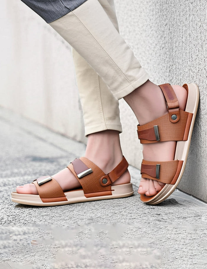 Light Brown Sandal for Men