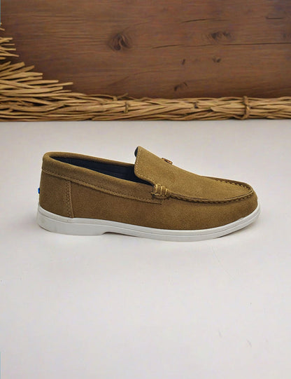 Loro piano mens musterd moccasions