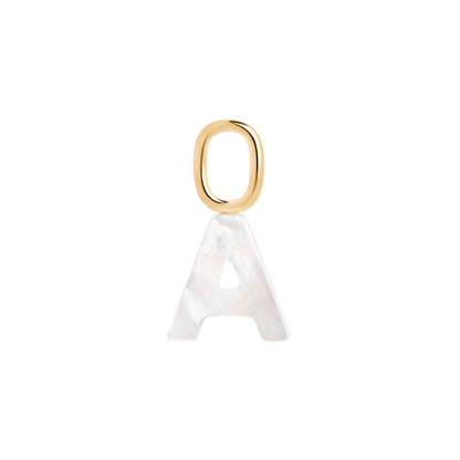 Lucid Letter Charm, Gold