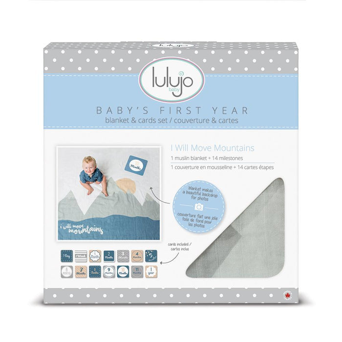 Lulujo Milestone Blanket & Card Set
