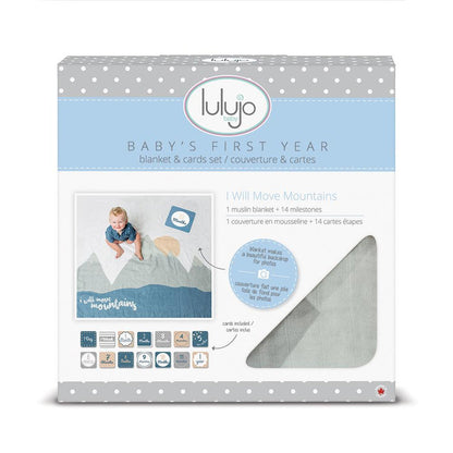 Lulujo Milestone Blanket & Card Set