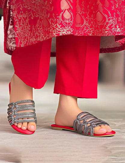 Maroon Casual Slipper