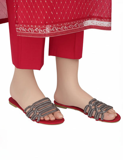 Maroon Casual Slipper