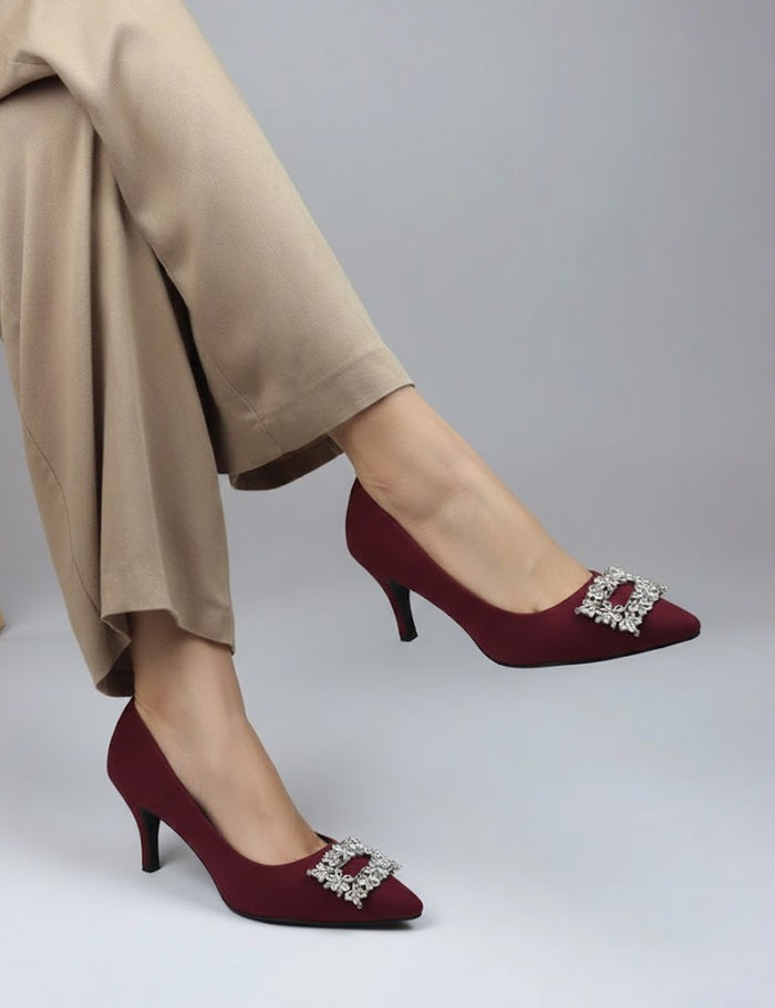Maroon Coat Shoes