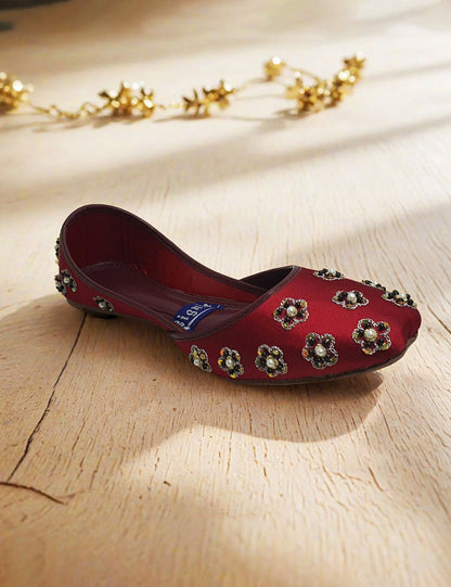 Maroon Fancy Khussa