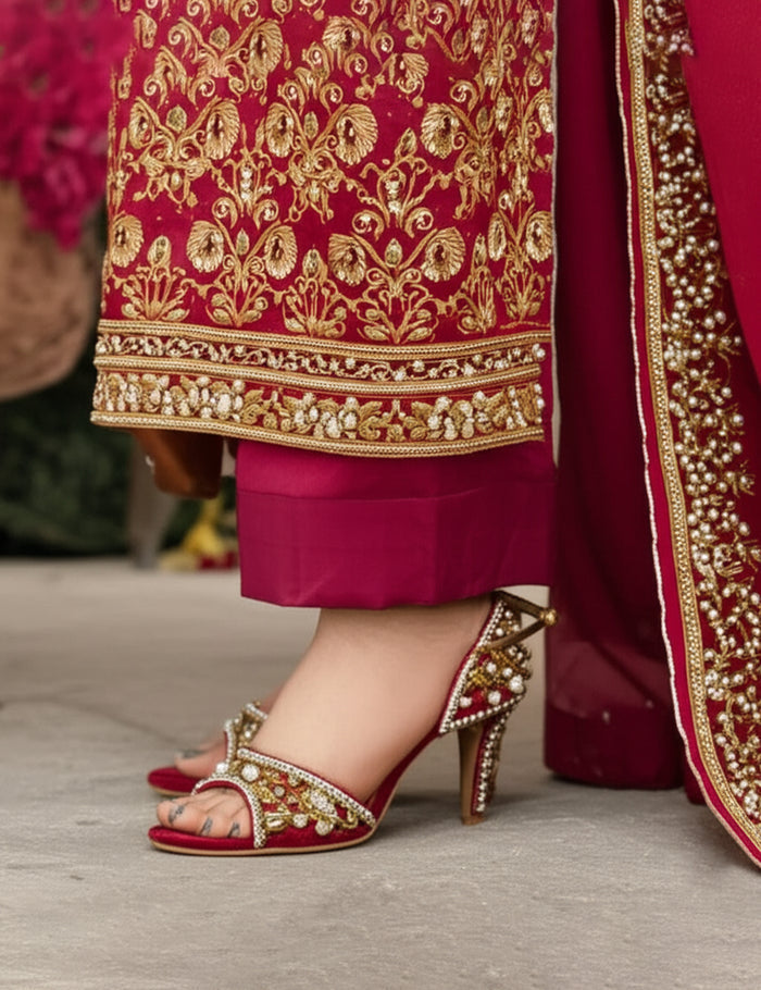 Maroon Fancy Sandal