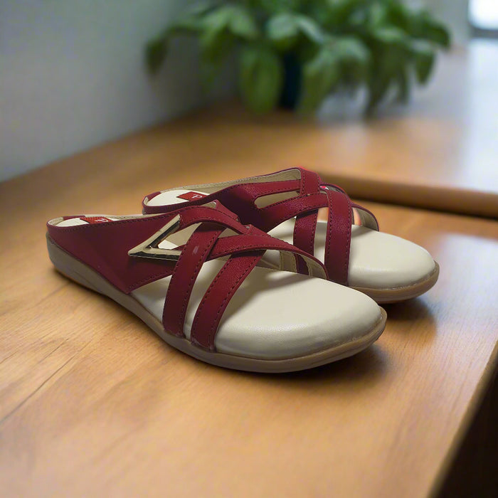 Maroon | Fancy Slippers for women