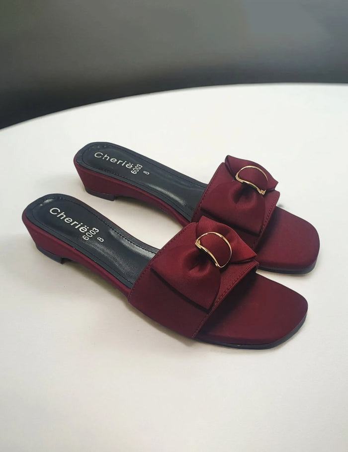 Maroon Flat Slipper
