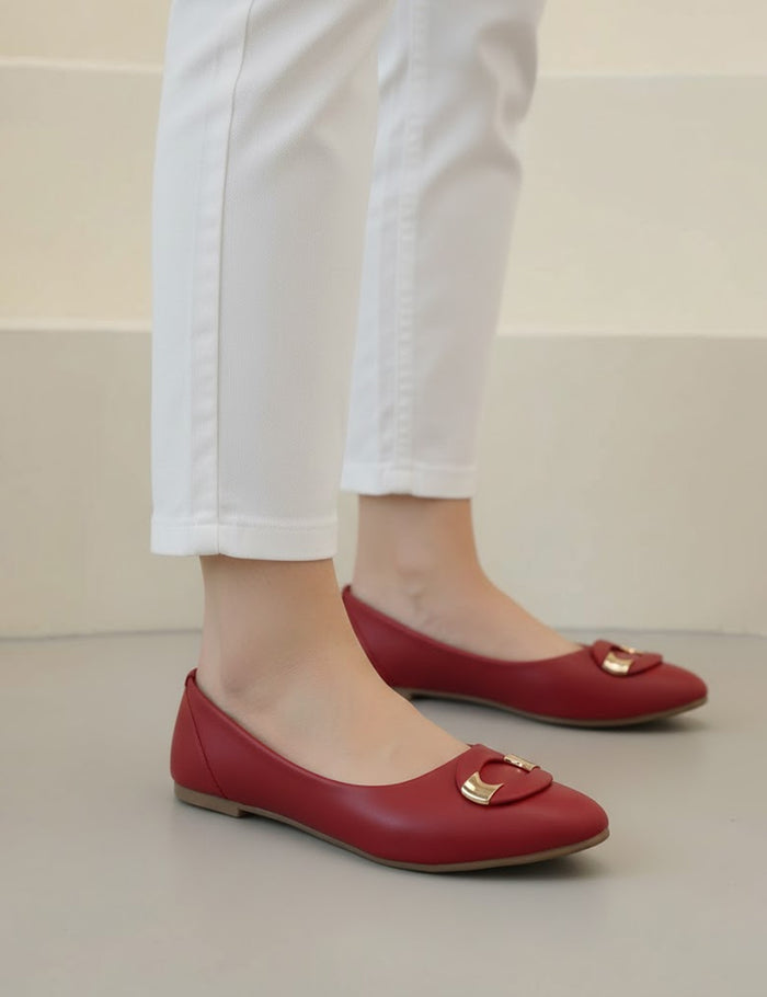 Maroon Winter Pumps