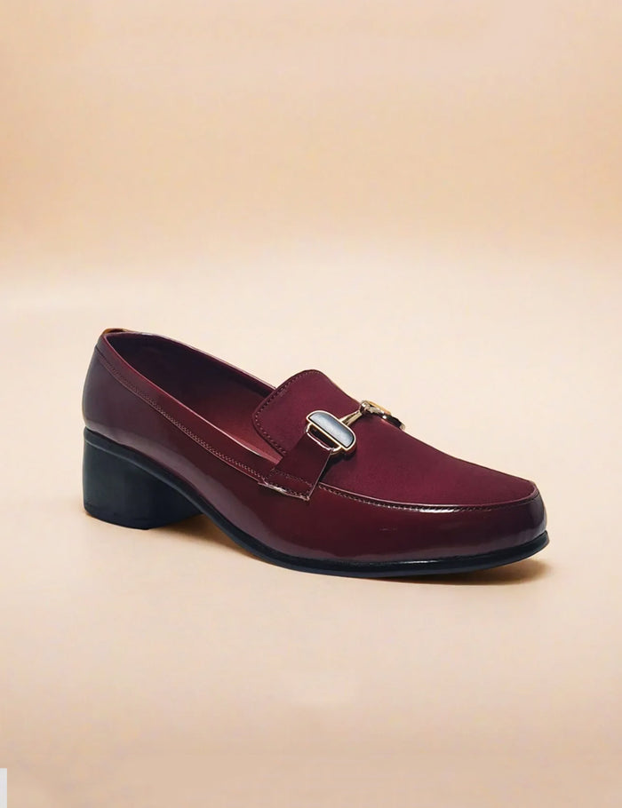 Maroon Winter Pumps