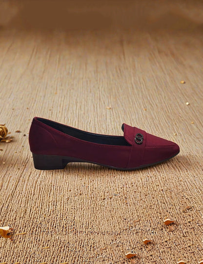 Maroon Winter Pumps