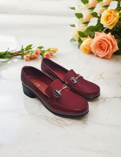Maroon Winter Pumps